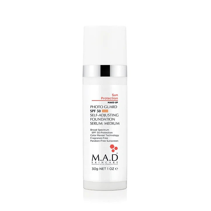 M.A.D Skincare Photo Guard Spf 50 Self-Adjusting Foundation - Medium