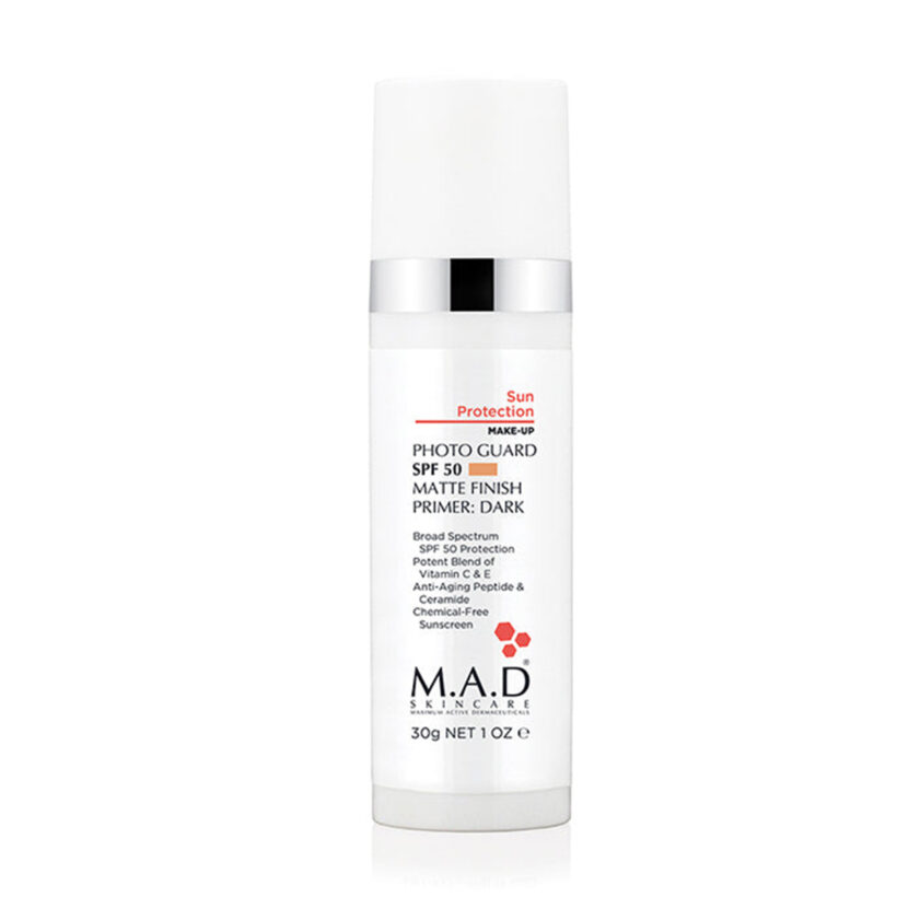 M.A.D Skincare Photo Guard Spf 50 Matte Finish Primer - Dark