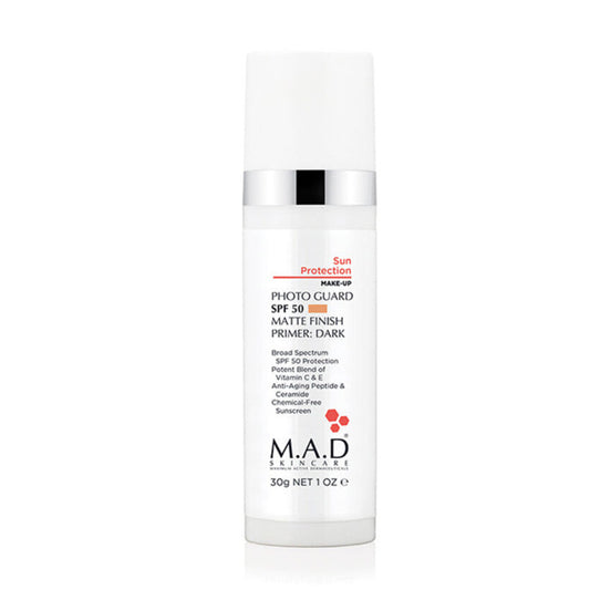M.A.D Skincare Photo Guard Spf 50 Matte Finish Primer - Dark
